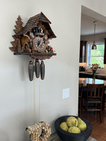 Mechanical Cottage Cuckoo Clock With 15 Inch Height And Animated Fisherman By River City Clocks