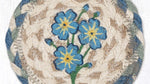 Rustic Floral Forget Me Not Printed Table Coaster