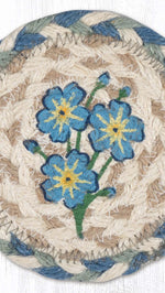 Eco-Friendly Rustic Floral Forget Me Not Coaster