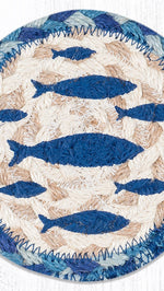 5 inch fish themed square coaster for drinks
