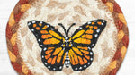 Spring Table Coaster – Natural Jute with Bright Butterfly Design