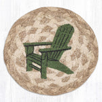 Rustic Outdoor Chair Coaster – Earth Rugs Natural Jute Table Mat