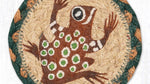 Earth Rugs cotton blend frog silhouette coaster
