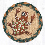 Rustic desert frog printed coaster square 5x5