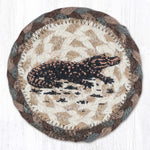 Rustic Gator Coaster – Earth Rugs Wildlife Braided Jute 5