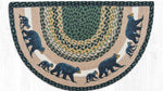 Woodland Mama and Baby Bear Printed Slice Rug 18