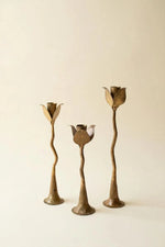 forged iron candle holders