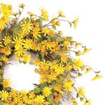 daisy floral wreath