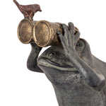 Whimsical Frog Spectator Statue – 13.5