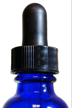 Glass Boston Round Dropper Bottle 4 In Height Cobalt Blue 1 oz Pack 12 by GSC International