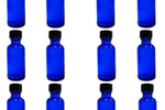 1 oz Cobalt Blue Reagent Bottles for Science Labs