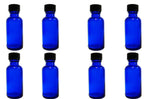Laboratory Storage Bottles Cobalt Blue Glass with Caps