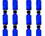 Laboratory Cobalt Blue Storage Bottles with Caps