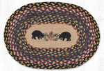Earth Rugs Black Bear Oval Jute Placemat – 13
