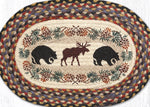 Earth Rugs Rustic Oval Placemat – Bear & Moose 13