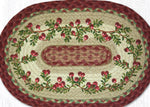 Earth Rugs Oval Placemat – Cranberries 13