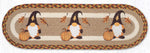 Fall Stair Accent – Hand-Stenciled Gnome and Leaf Scene by Harry W. Smith