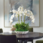 white orchid floral centerpiece