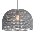 Gray Dome-Shaped Ceiling Light for Restaurants or Day Spas