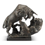 SPI Home Aluminum Bull vs Bear – Symbolic Finance Décor for Professionals