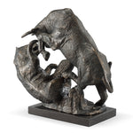 Desktop Market Sculpture – Wall Street-Inspired Bull & Bear Figurine