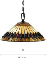 Classic Tiffany-Style Stained Glass Lamp
