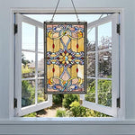 Tiffany Stained Glass Window Panel – 276 Cuts, 15