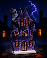 Haunted House Trio LED Ekkolight – Acrylic Halloween Decor 16