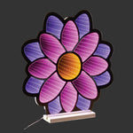 Flower Acrylic Decorative Lamp 16.5 Inch Height for Indoor Use Only By Melrose