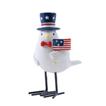 red white blue birds