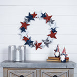 Classic Metal Americana Wreath – Star Design Decor 18