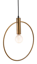 Zuo Modern – Irenza Brass Ceiling Lamp 17.7