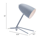 Small Footprint Desk Lamp Zuo Modern Jamison Gray Steel