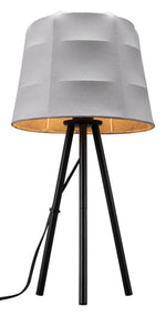 Mozzi Gray Table Lamp with Black Powder-Coated Base – Zuo Modern