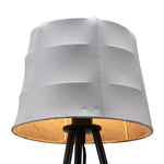 Zuo Modern Minimalist Gray Table Lamp with Rayon Blend Shade