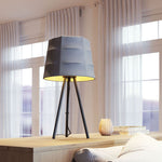 Zuo Modern Gray & Black Mozzi Table Lamp for Desk or Nightstand