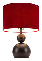 Art Deco Red Table Lamp for Bedroom or Desk – Zuo Shobu