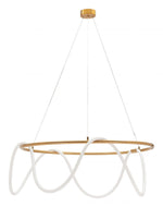 Zuo Modern Artistic Pendant Lamp – Flexible Drape Design with Integrated LED Light