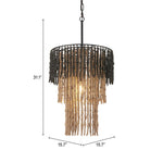 Zuo Modern Bizu Contemporary Ceiling Lamp – Elegant Two-Tone Pendant