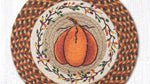 rustic autumn round pumpkin placemat