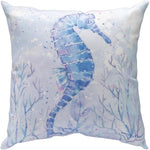 18x18 Sea Creatures Throw Pillow for Beach House Decor