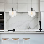 Matte Black Hanging Pendant Lamp
