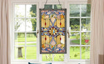 Fine Art Lighting 15 x 26 Inch Tiffany Panel – Decorative Hanging Glass Art