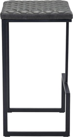 Zuo Modern Powder Coated Steel Barstool 29.5 Inch For Indoor Use