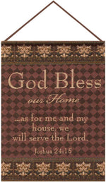 Manual Woodworkers God Bless Our Home Wall Art – 12.5 x 18 Framed Décor