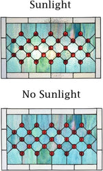 Tiffany Stained Glass Window Panel – Ocean Gem Design
