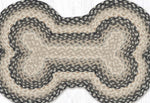Earth Rugs Gray Sand Ivory Large Dog Bone Pet Rug