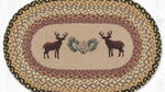 “20x30 oval patch with Deer/Pinecone design for sewing, quilting, and crafts”