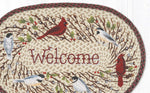Seasonal Entry Rug – Oval Cardinal Welcome Patch Rug 20x30