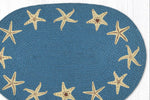Eco-Friendly Coastal Decor Rug – Starfish Design in Natural Jute